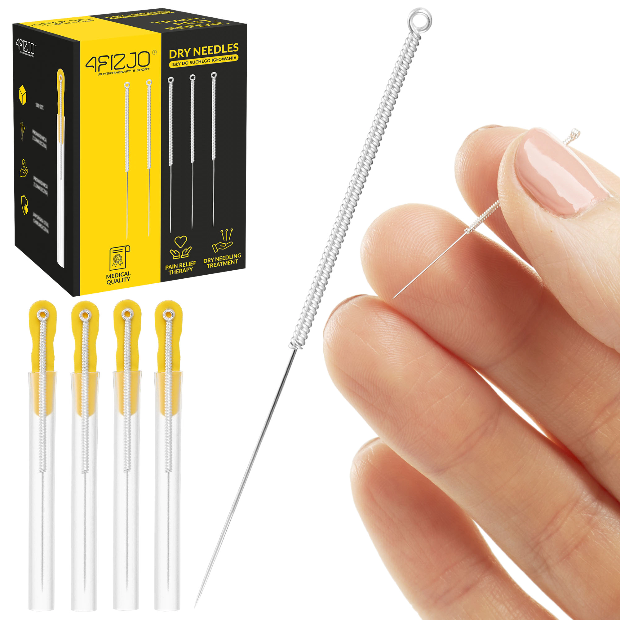 igly do akupunktury z prowadnica ze stali chirurgicznej