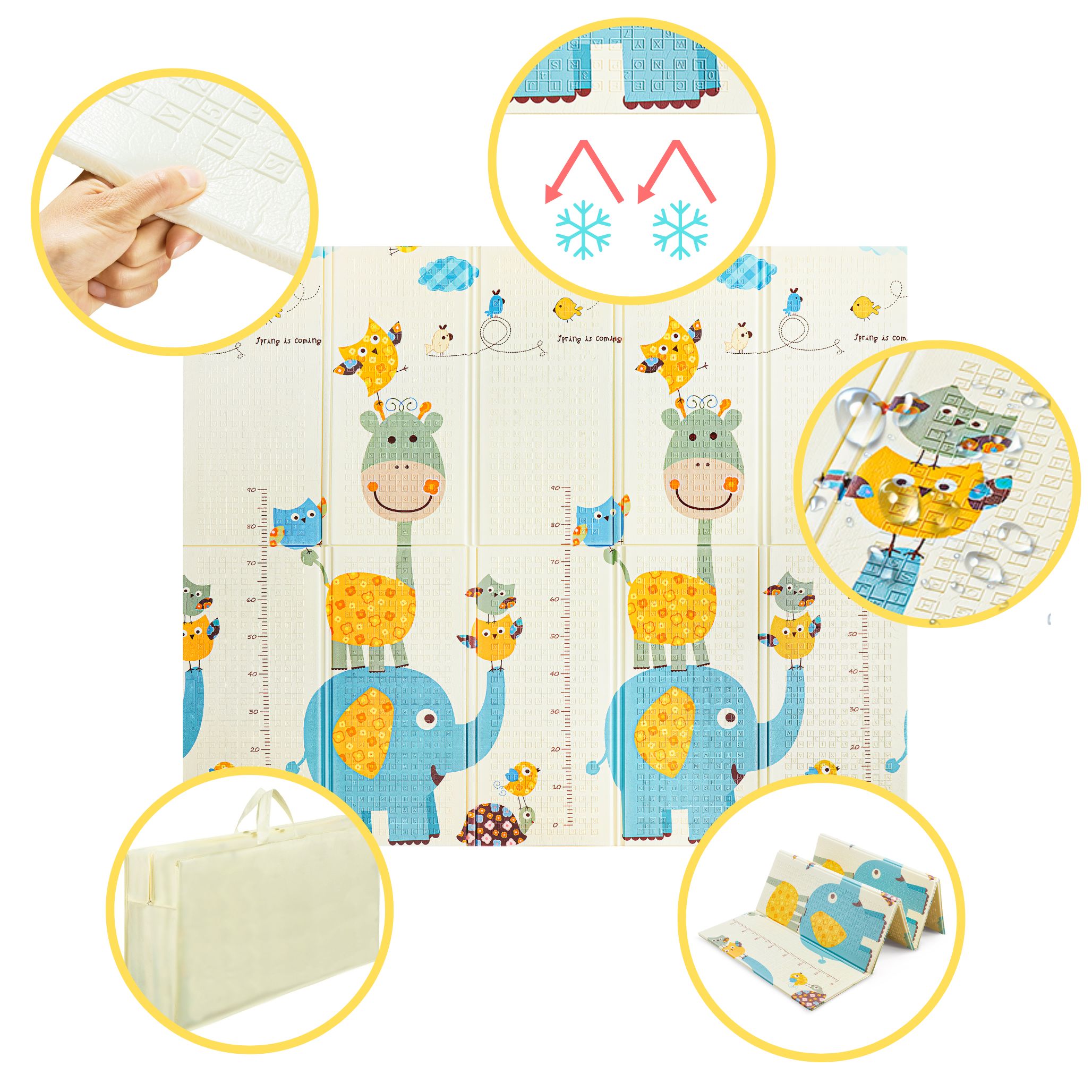 mata edukacyjna dziecieca dla niemowlat skladana