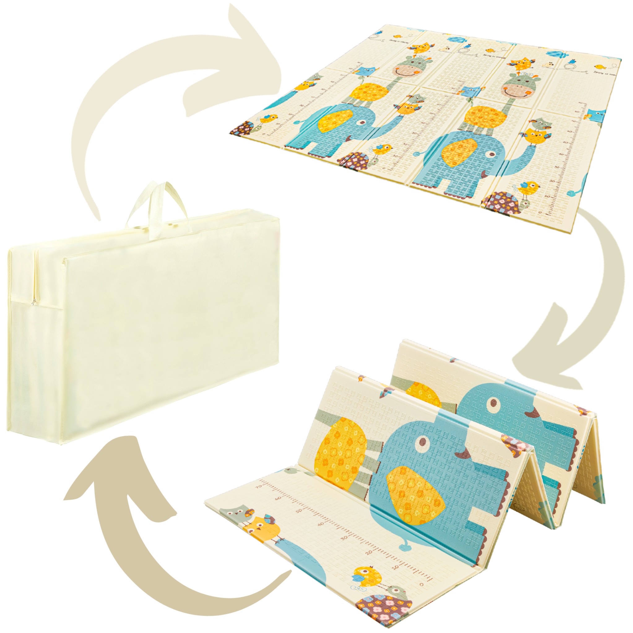 mata edukacyjna dziecieca dla niemowlat skladana