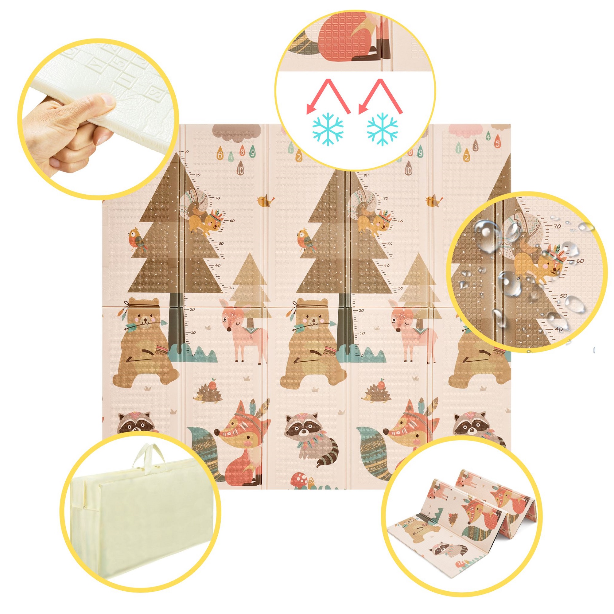 mata edukacyjna skladana dla dzieci i niemowlat