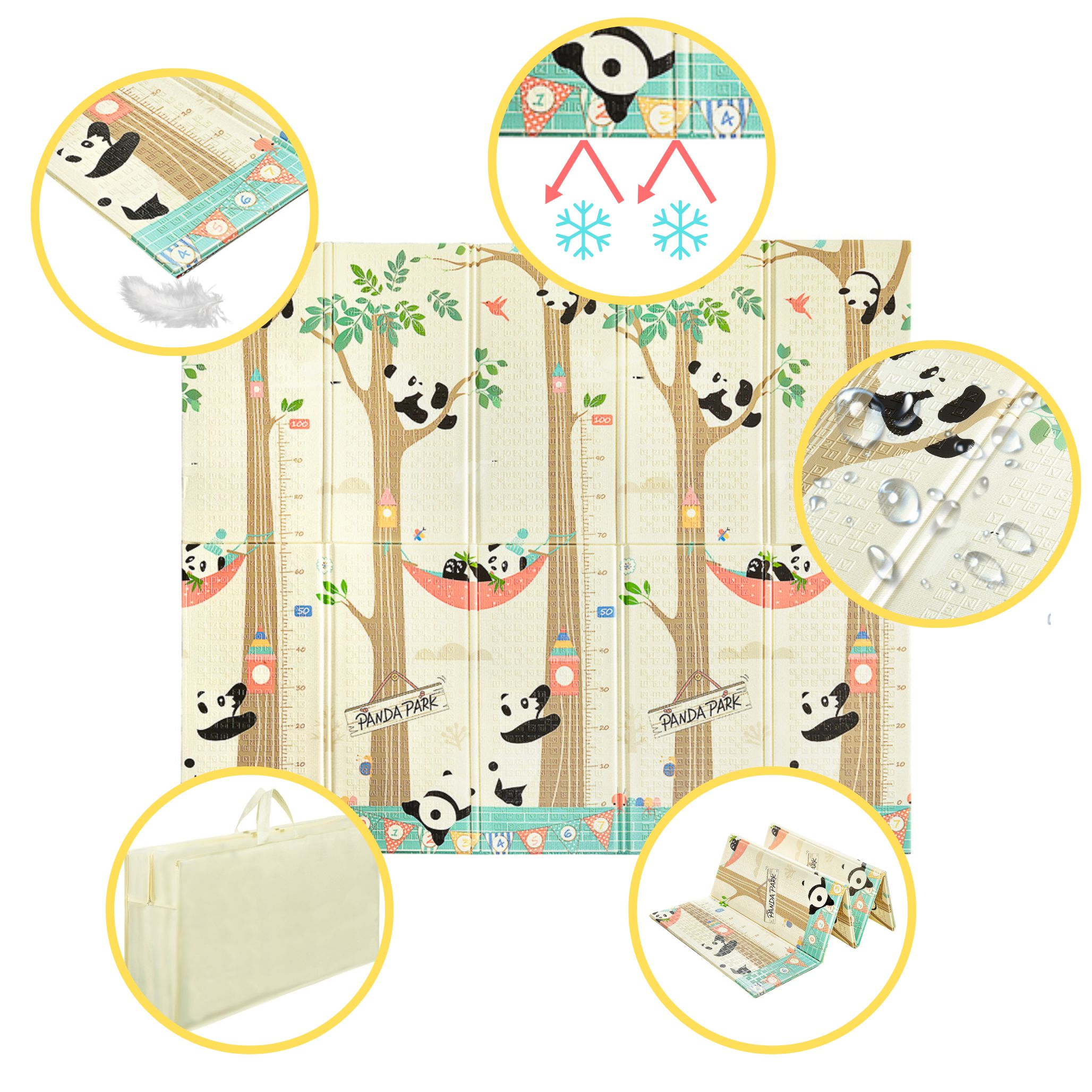 skladana mata edukacyjna dla dzieci