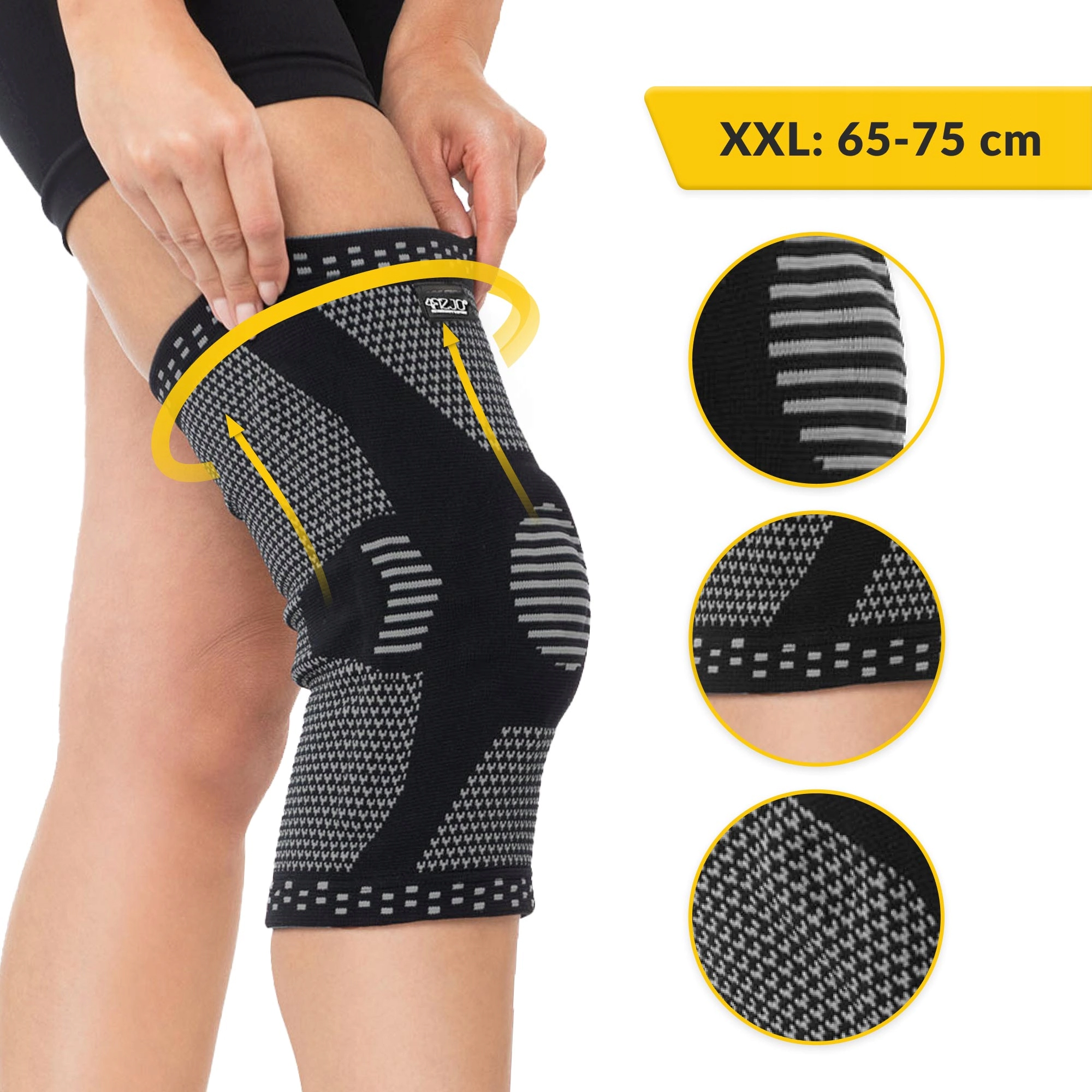 stabilizator na kolano ze stabilizacja rzepki