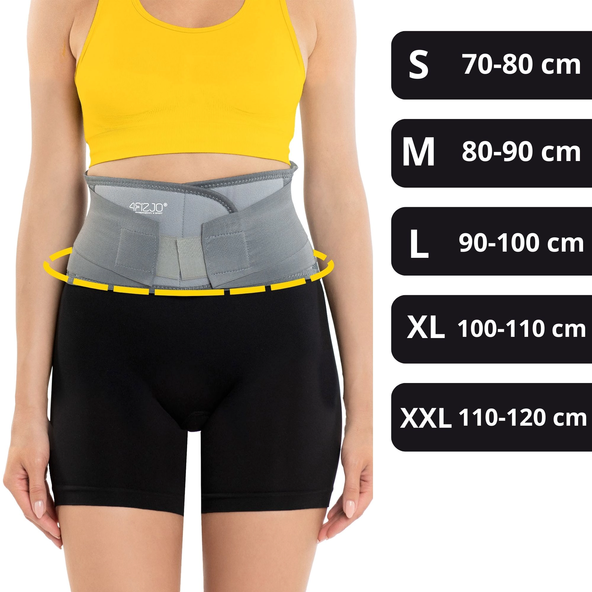 pas ledzwiowo-krzyzowy ledzwiowy gorset ortopedyczny z dociagiem 4fizjo