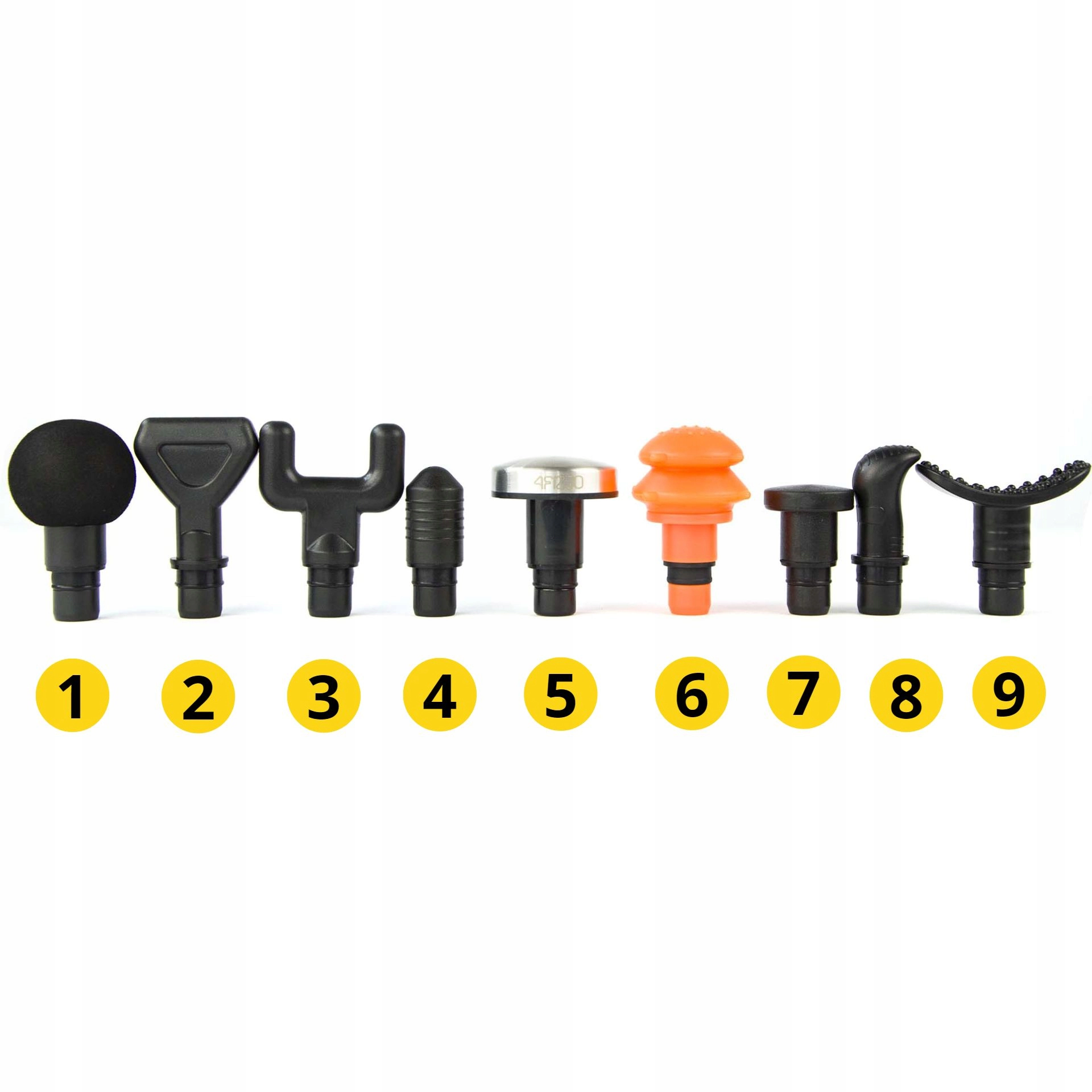 pistolet do masażu z wymiennymi końcówkami