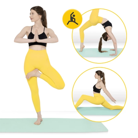 TPE csúszásgátló torna- és jógaszőnyeg, 0,6 cm, zöld