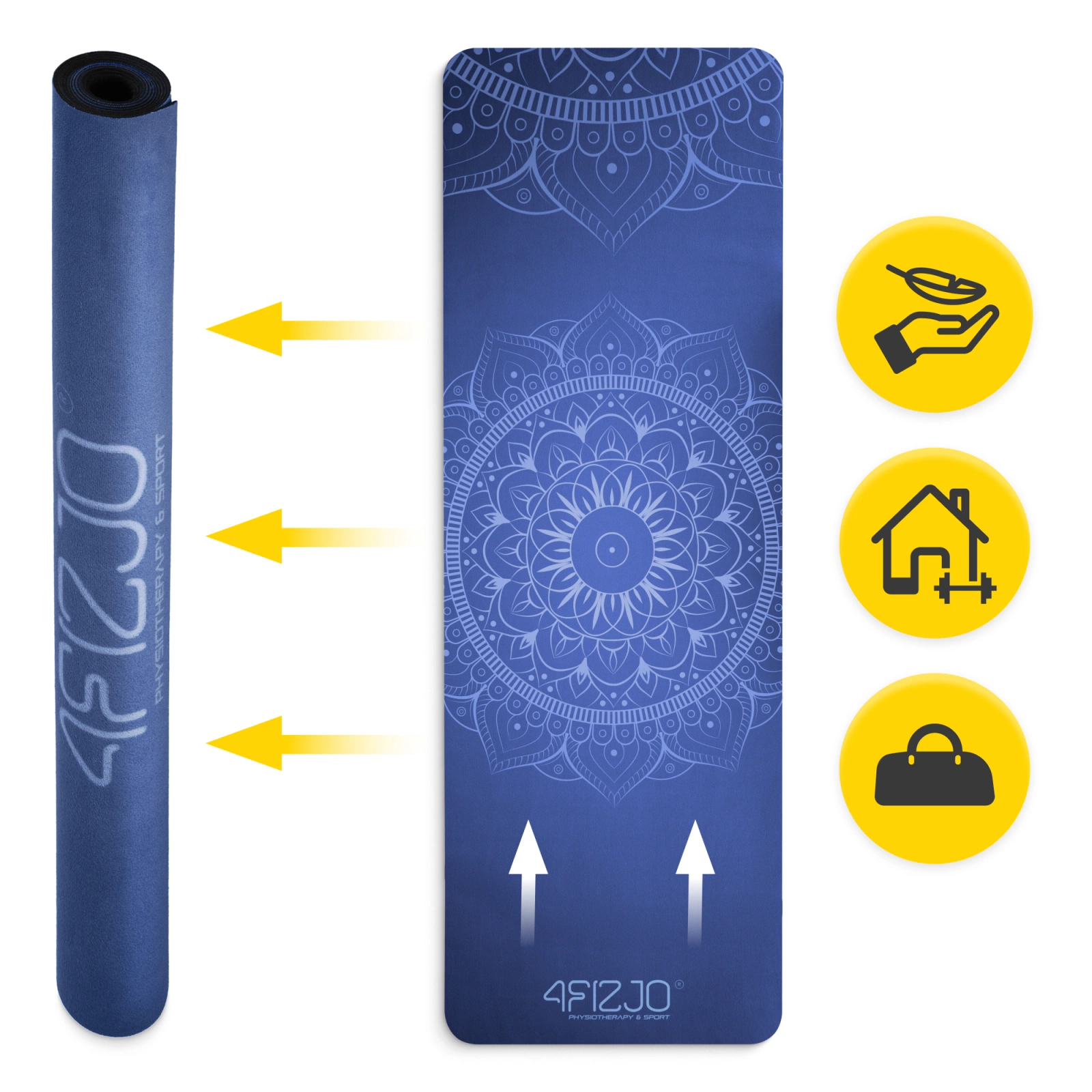 mata do jogi medytacji zamszowa