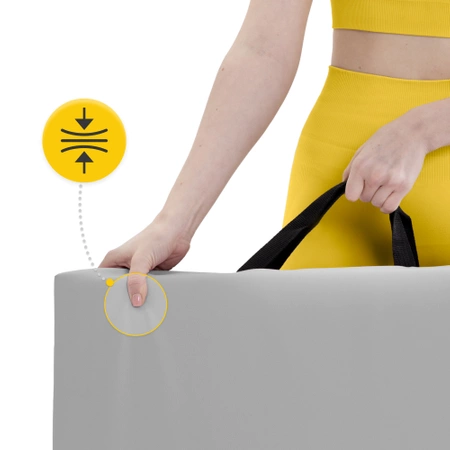 Összehajtható tornamatrac, szürke