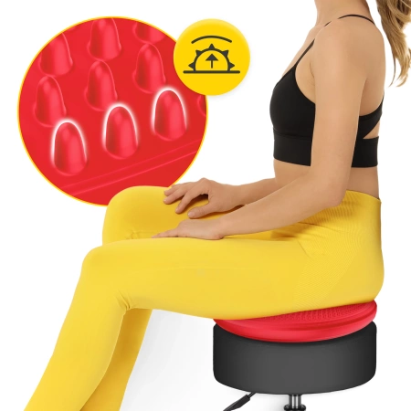 MED+ egyensúlyozó párna, 33 cm, piros