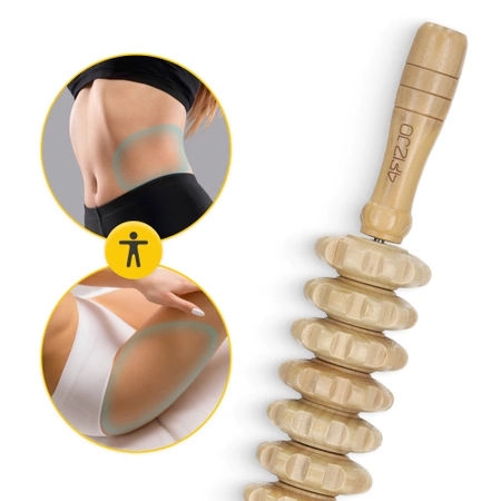 Nagy fa testmasszírozó henger