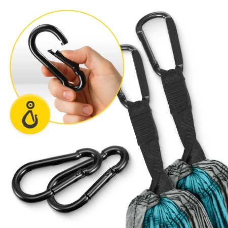 Mountain Goat egy személyes utazási függőágy, szürke és türkiz