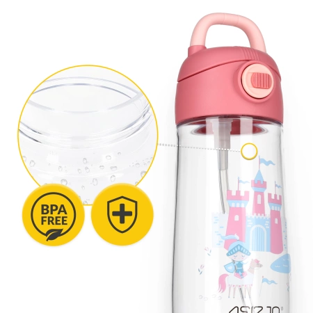 Gyerek kulacs, kastélyos minta, 550 ml