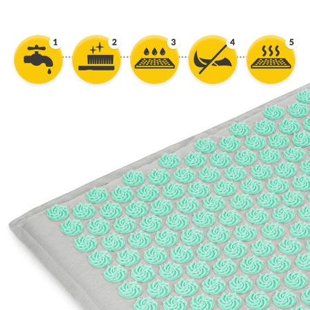 ECO akupresszúrás matrac hajdina- és töltettel, türkizkék