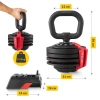 PREMIUM állítható súlyú kettlebell, 2-12 kg