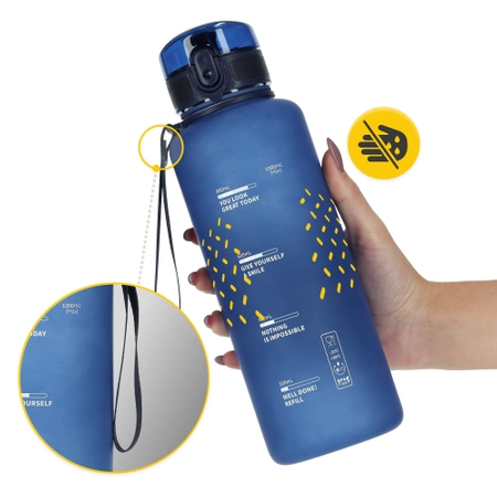 Sportkulacs, 1 L, kék