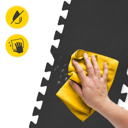 PUZZLE habszivacs védőszőnyeg, 30 x 30 cm, 24 db