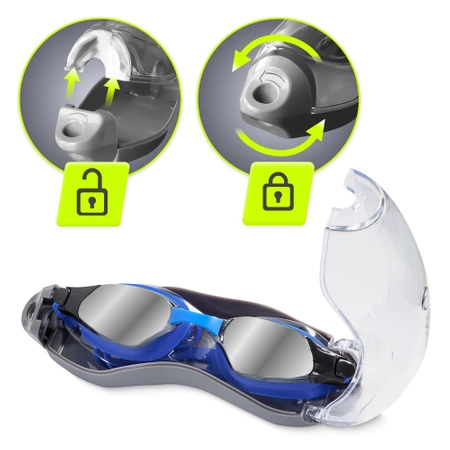 TSUNAMI úszószemüveg kék