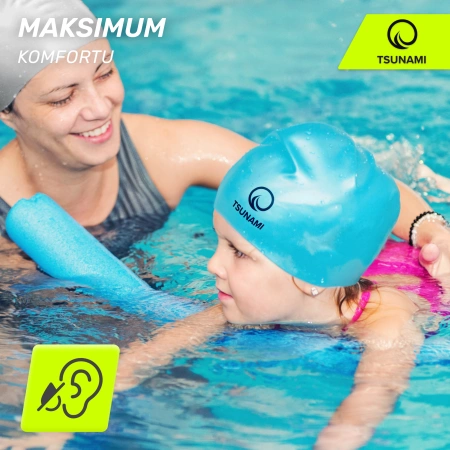TSUNAMI gyerek úszósapka, kék