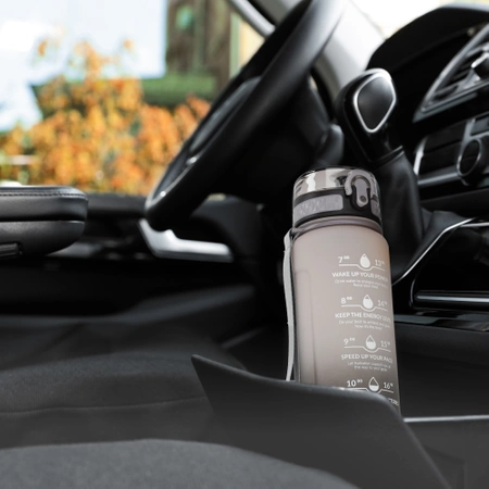 Gyerek kulacs, motivációs minta, 1 L, szürke