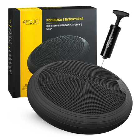 Sensomotoros párna MED+ 60 cm fekete