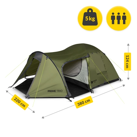 Mountain Goat PRIME TRIO turistasátor, zöld