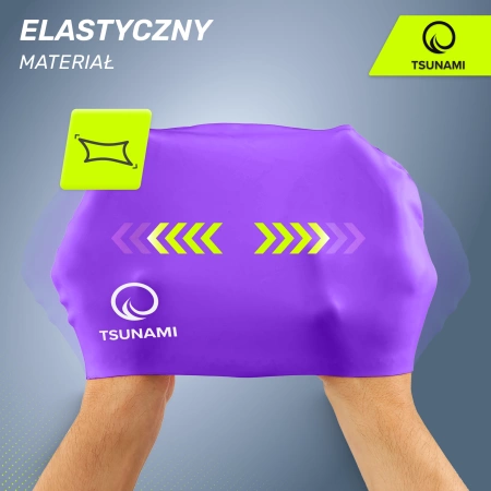 TSUNAMI unisex úszósapka, lila