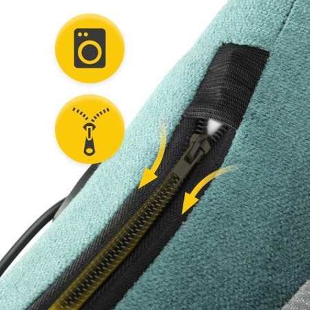 LITE melegíthető masszázspárna, zöld