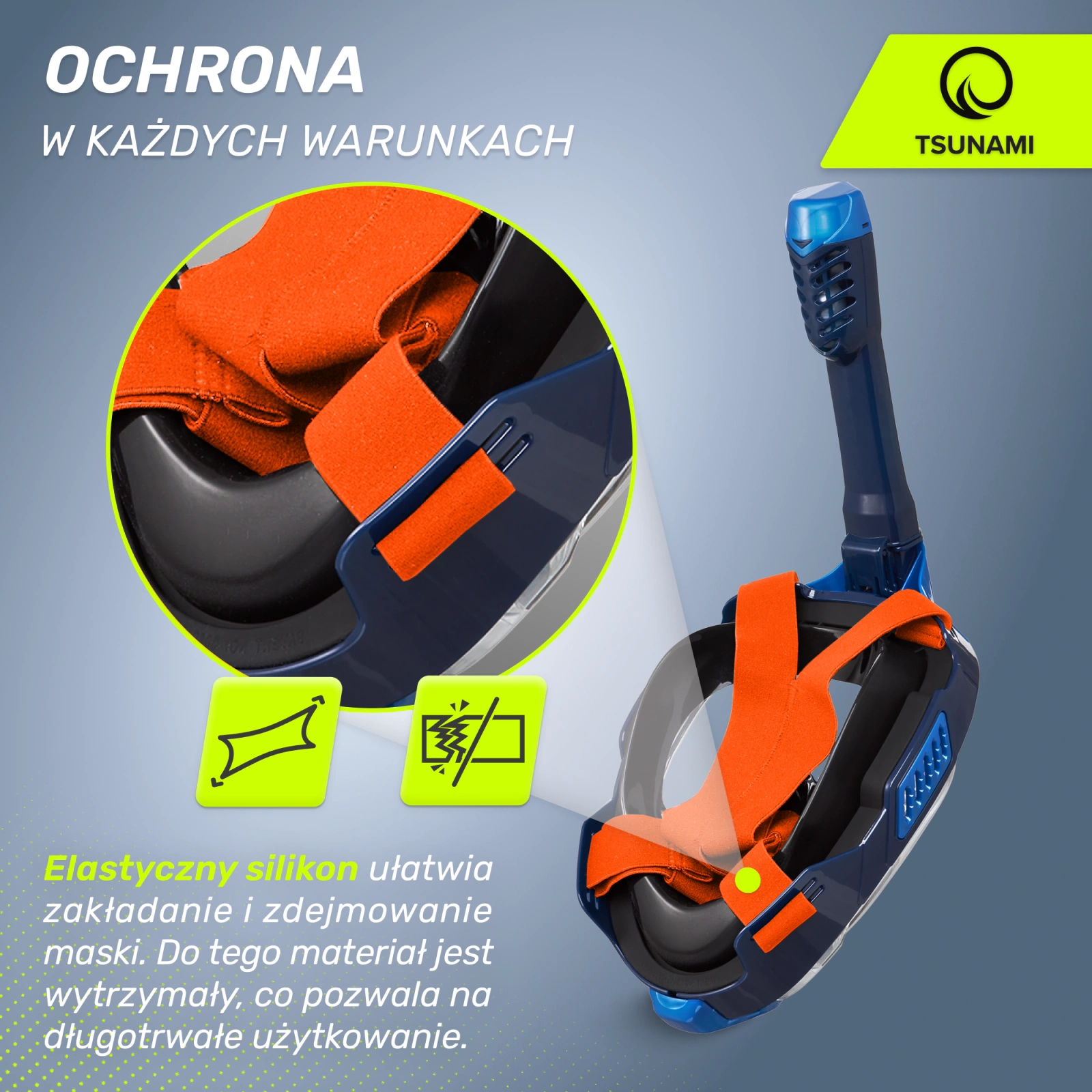 maska pelnotwarzowa do nurkowania plywania