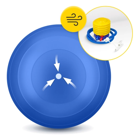 AIR BALL PEANUT gimnasztikai labda, kék