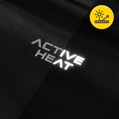 Unisex termikus alsóruha - fekete szett, póló + nadrág, L méret