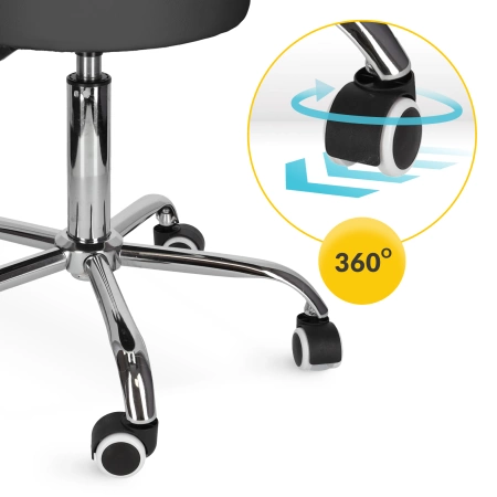 PURE forgó masszázsszék, fekete