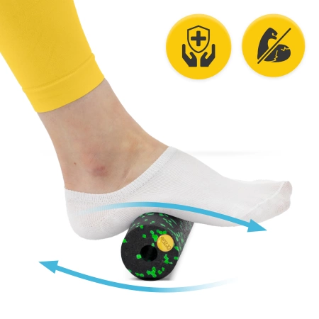 EPP masszázshenger és golyó készlet, 6 db, zöld