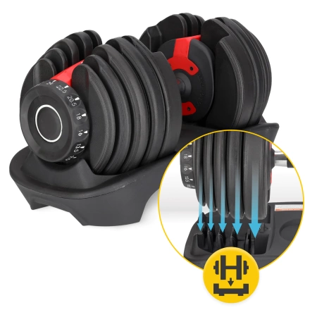 Premium állítható súlyzó, 24 kg