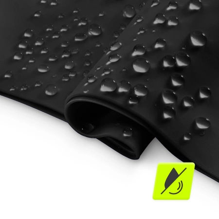 TSUNAMI unisex úszósapka, fekete