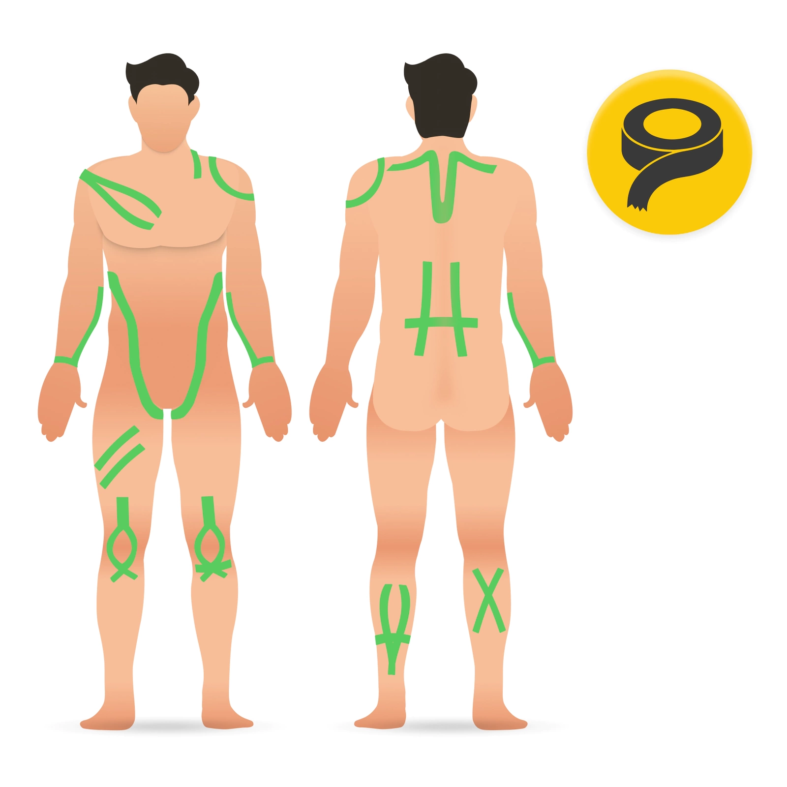 tasma kinesio plastry do kinesiotapingu kinesiotaping tape 4fizjo