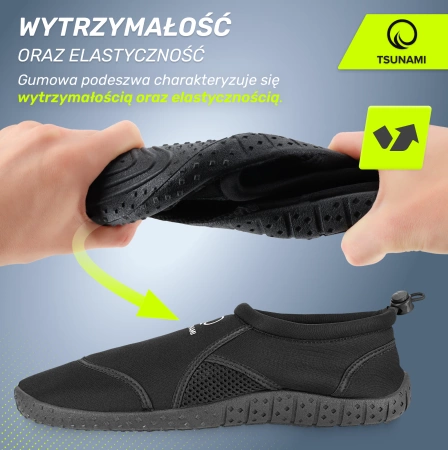 TSUNAMI Slip-on vízicipő, 38-as méret