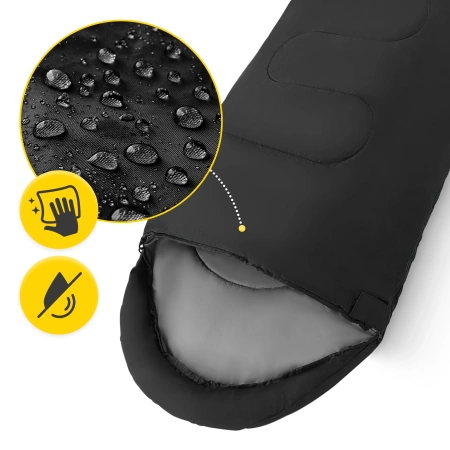 Mountain Goat STANDARD múmia alakú hálózsák, fekete