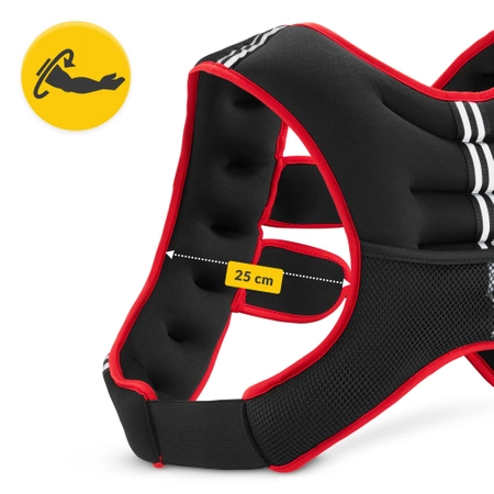 Súlyozott mellény edzéshez 10 kg