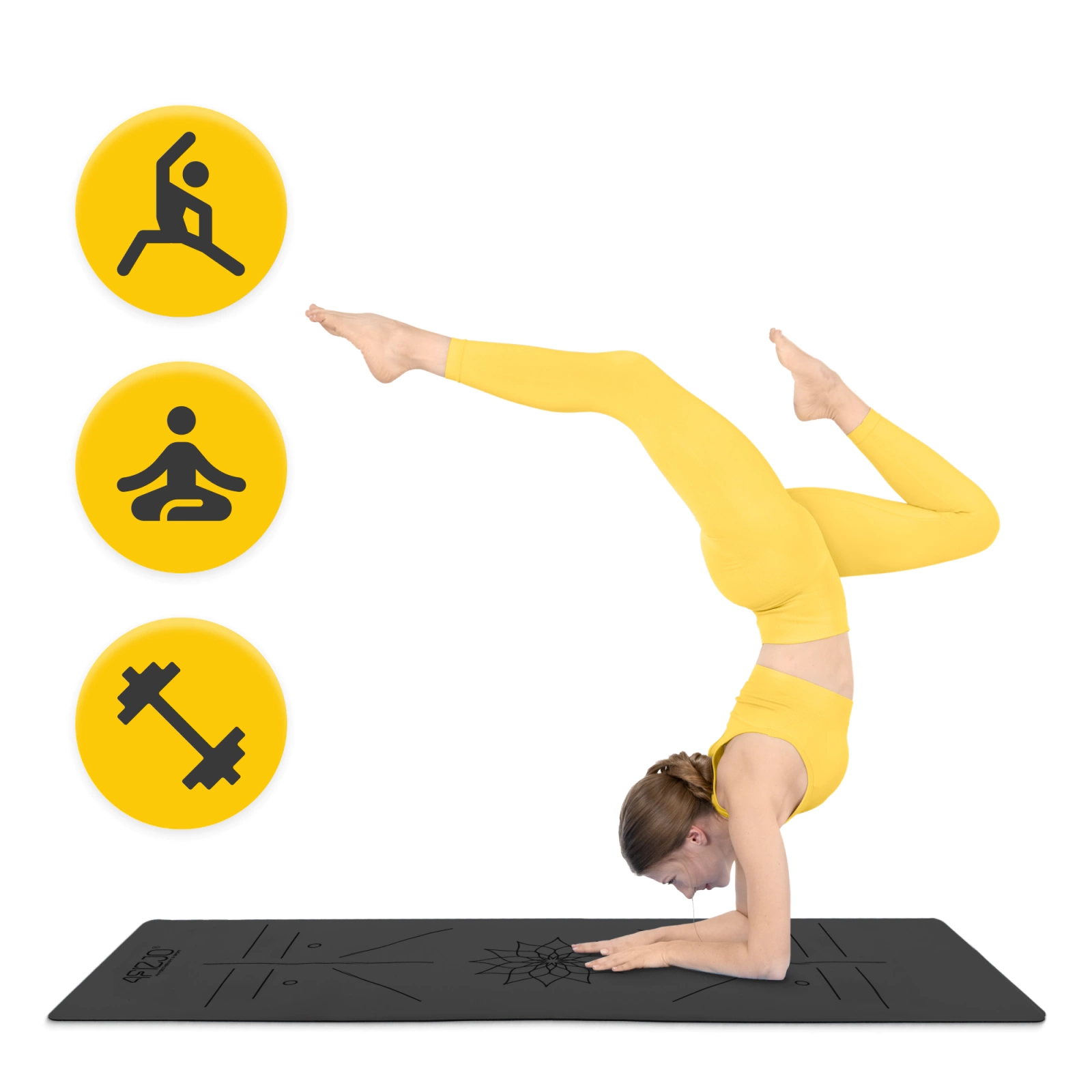 mata do jogi medytacji kauczukowa