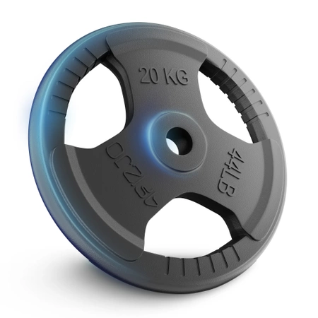 Öntöttvas súlytárcsa, 1 x 20 kg