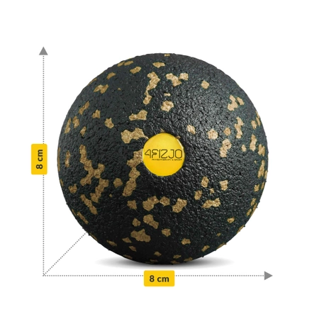 EPP masszázs labda, 8 cm, arany