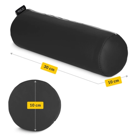 Masszázs henger, 30 x 10 cm, fekete