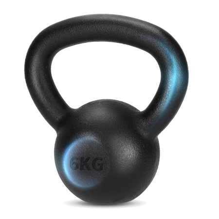 Öntöttvas kettlebell, 6 kg
