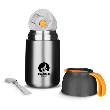 720 ml-es rozsdamentes acél ebédtermosz, ezüst