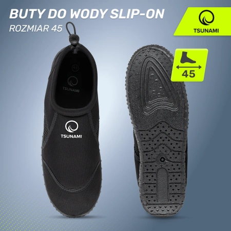 TSUNAMI Slip-on vízicipő, 45-ös méret