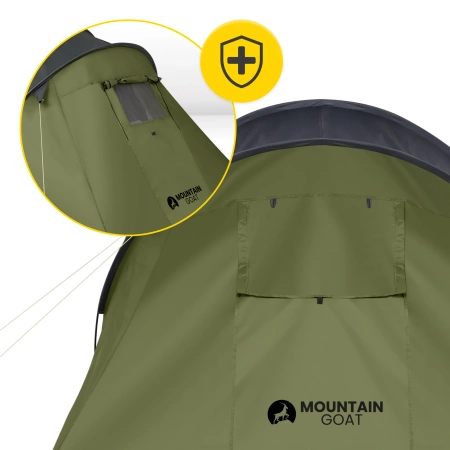 Mountain Goat PRIME QUATRO turistasátor, khaki