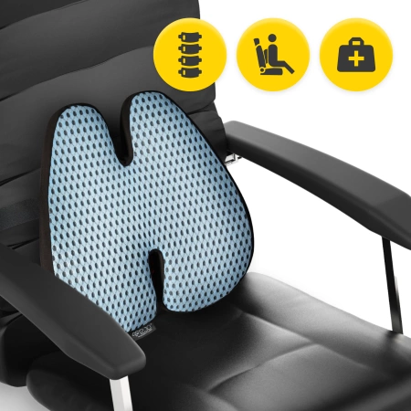 Ortopéd háttámaszpárna, kék