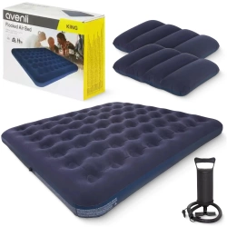 Avenli kétszemélyes felfújható matrac pumpával és párnával, 203 x 152 x 22 cm