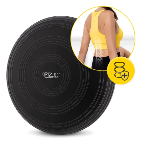 MED+ szenzomotoros párna, 33 cm, fekete