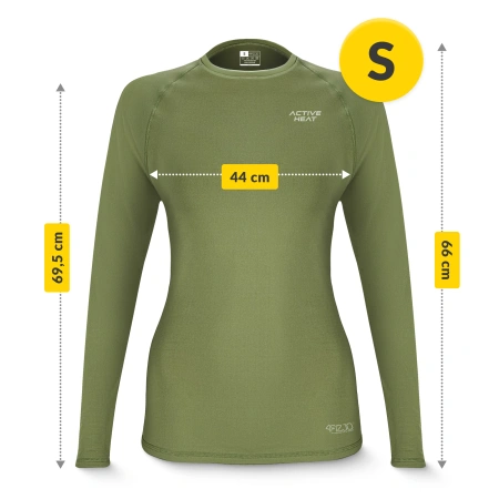 Unisex termikus ruházat szett – zöld 5 az 1-ben szett, S méret