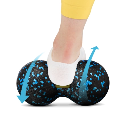 EPP dupla masszázslabda, 12 cm, kék